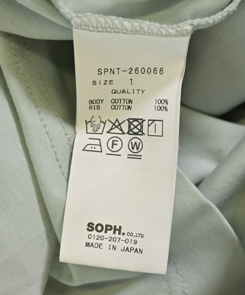 SOPHNET.（ソフネット）Tシャツ・カットソー 緑 サイズ:1(S位) メンズ/2200711242036