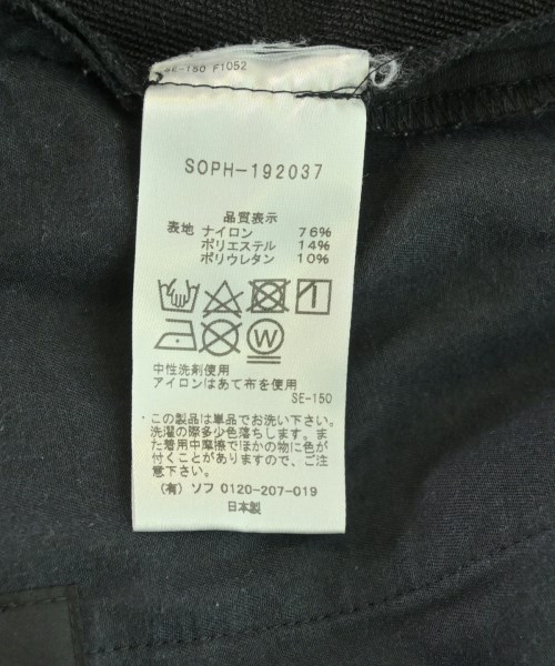 SOPHNET.（ソフネット）スラックス 黒 サイズ:S メンズ/2200713804058