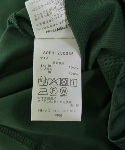 SOPHNET.（ソフネット）Tシャツ・カットソー 緑 サイズ:L メンズ/2200714711232