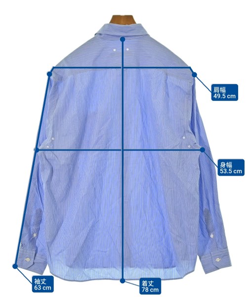 SOPHNET.（ソフネット）カジュアルシャツ 青 サイズ:L メンズ/2200649007028