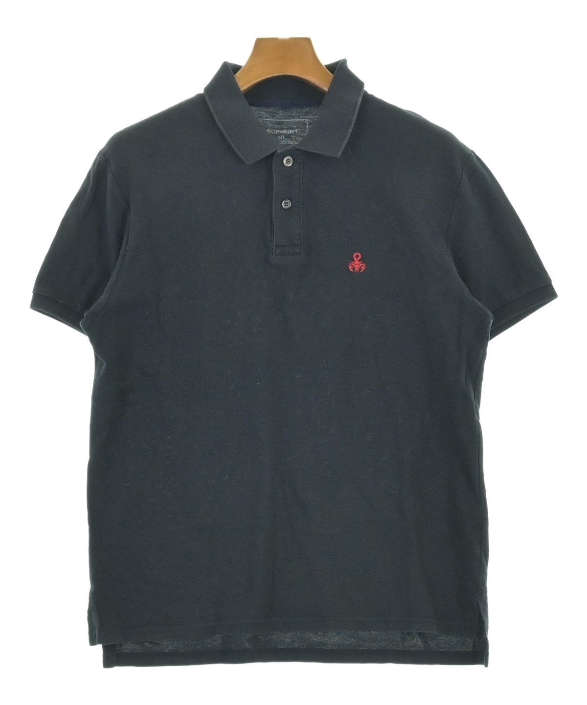【未使用タグ付】 SOPHNET. ソフネット ワイド　ポロシャツ　黒　XL SOPHNET.（ソフネット）ポロシャツ 紺 サイズ:XL メンズ/2200702378126