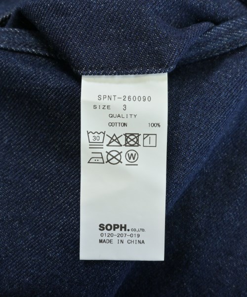 SOPHNET.（ソフネット）デニムパンツ 紺 サイズ:3(L位) メンズ/2200731198696