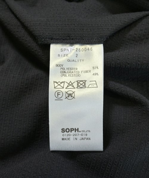 SOPHNET.（ソフネット）スラックス 黒 サイズ:2(M位) メンズ/2200731198740