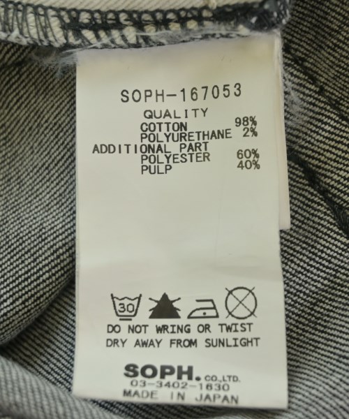 SOPHNET.（ソフネット）デニムパンツ 黒 サイズ:M メンズ/2200728766396