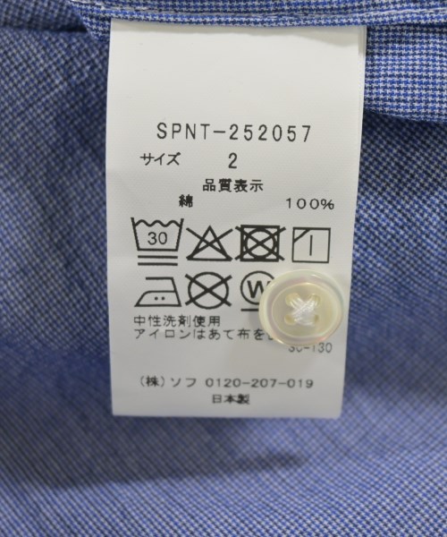 SOPHNET.（ソフネット）カジュアルシャツ 青 サイズ:2(M位) メンズ/2200720762037