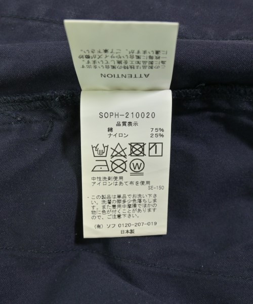 SOPHNET.（ソフネット）カーゴパンツ 紺 サイズ:S メンズ/2200721087399