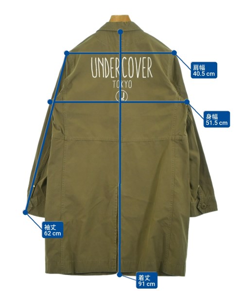 UNDERCOVERISM（アンダーカバイズム）チェスターコート カーキ サイズ:2(M位) メンズ/2200567529114