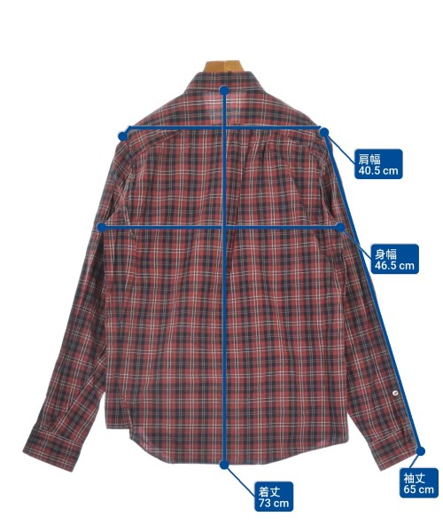 UNDERCOVERISM（アンダーカバイズム）カジュアルシャツ 赤 サイズ:2(M位) メンズ/2200646482101