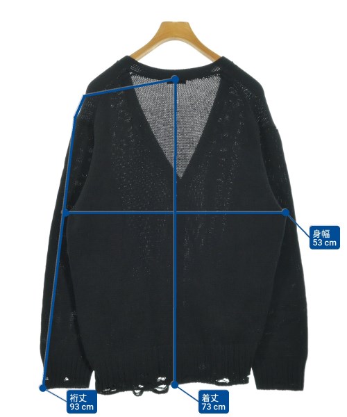 UNDERCOVERISM（アンダーカバイズム）カーディガン 黒 サイズ:2(M位) メンズ/2200640359119