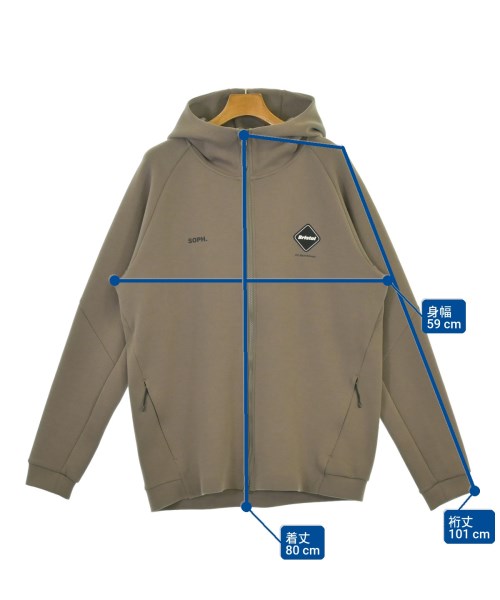 F.C.R.B（エフシーアールビー）パーカー 茶 サイズ:XL メンズ/2200553087079