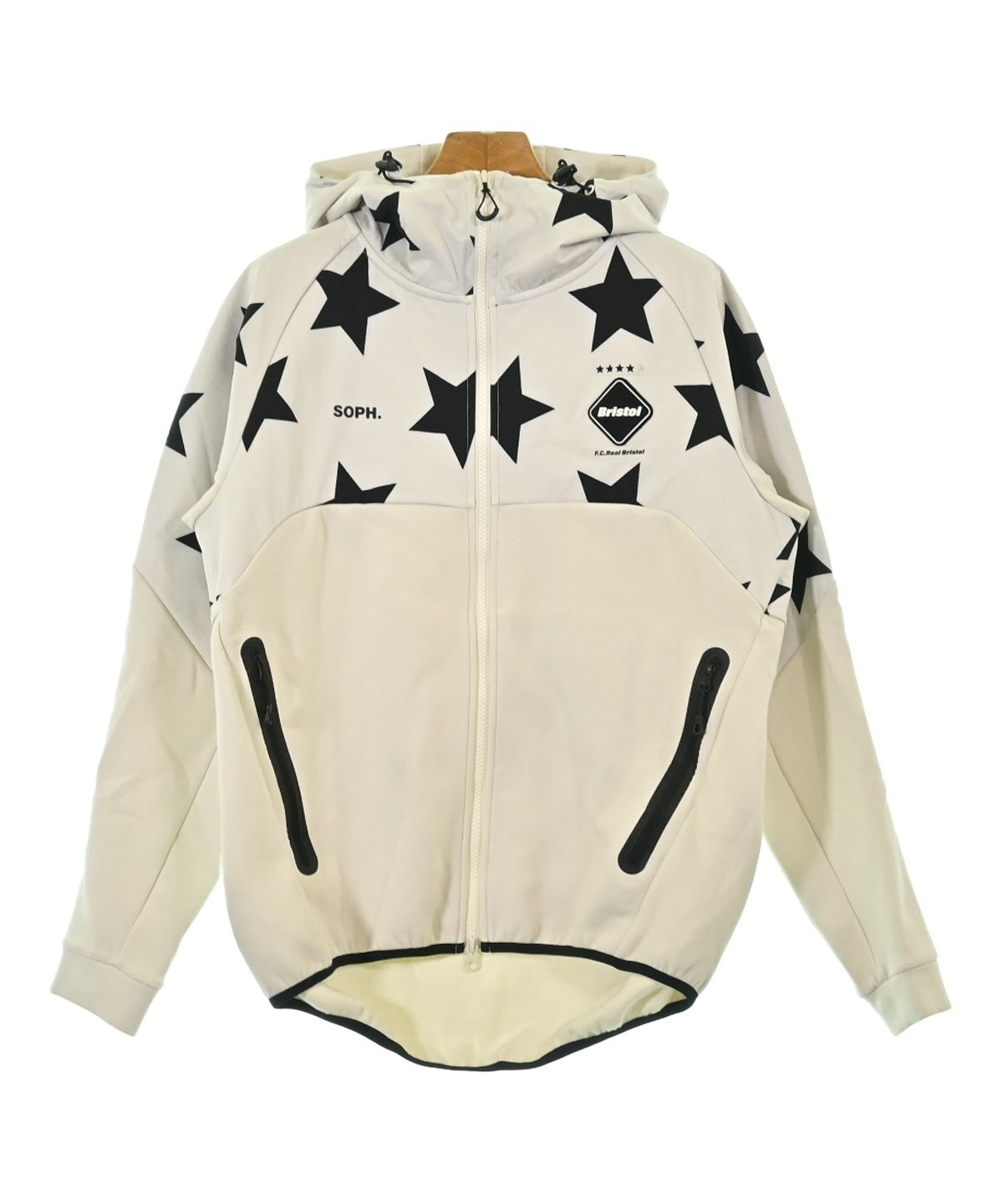 F.C.R.B. エフシーアールビー MLB ツアーオールチーム パーカー 美品 F.C.R.B（エフシーアールビー）パーカー 白 サイズ:S メンズ