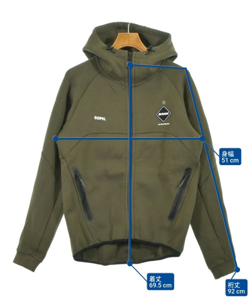 F.C.R.B（エフシーアールビー）パーカー カーキ サイズ:S メンズ/2200641571237