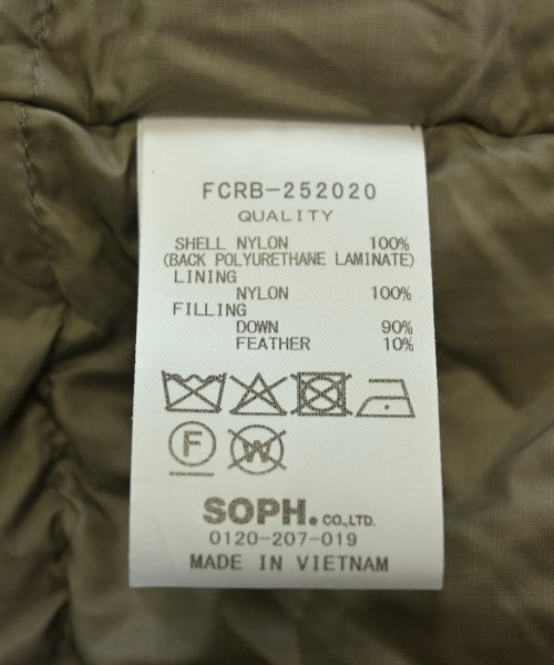 F.C.R.B（エフシーアールビー）ダウンジャケット/ダウンベスト ベージュ サイズ:S メンズ/2200644265010