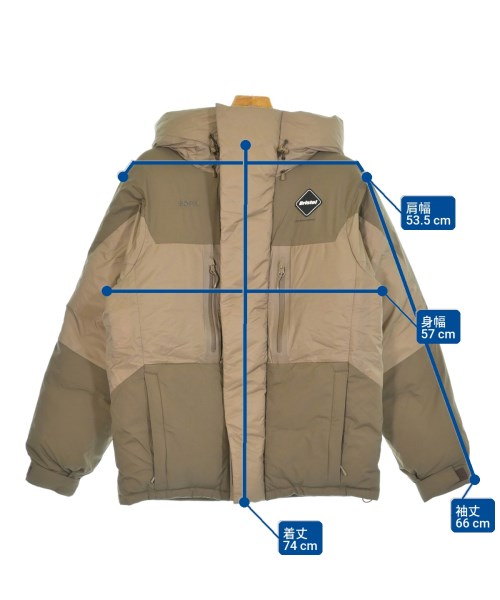 F.C.R.B（エフシーアールビー）ダウンジャケット/ダウンベスト ベージュ サイズ:S メンズ/2200644265010