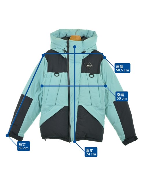 F.C.R.B（エフシーアールビー）ダウンジャケット/ダウンベスト 青 サイズ:S メンズ/2200612386051