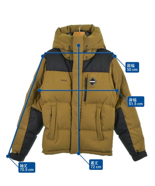 F.C.R.B（エフシーアールビー）ダウンジャケット/ダウンベスト 茶 サイズ:S メンズ/2200612386082