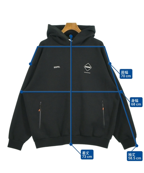 F.C.R.B（エフシーアールビー）パーカー 黒 サイズ:XL メンズ/2200624352037