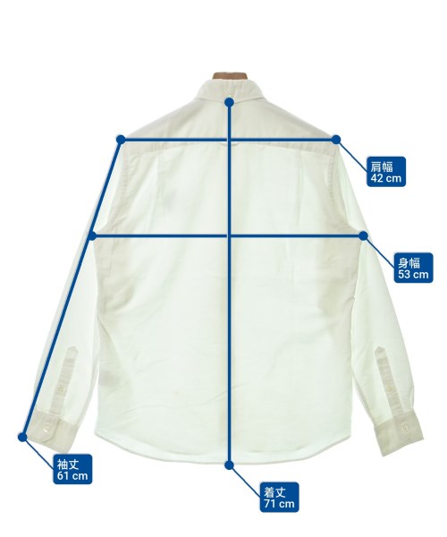 F.C.R.B（エフシーアールビー）カジュアルシャツ 白 サイズ:S メンズ/2200620065061