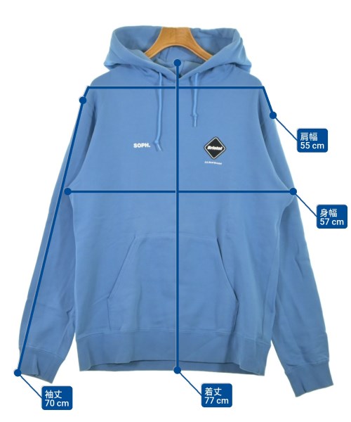 F.C.R.B（エフシーアールビー）パーカー 青 サイズ:XL メンズ/2200632557288