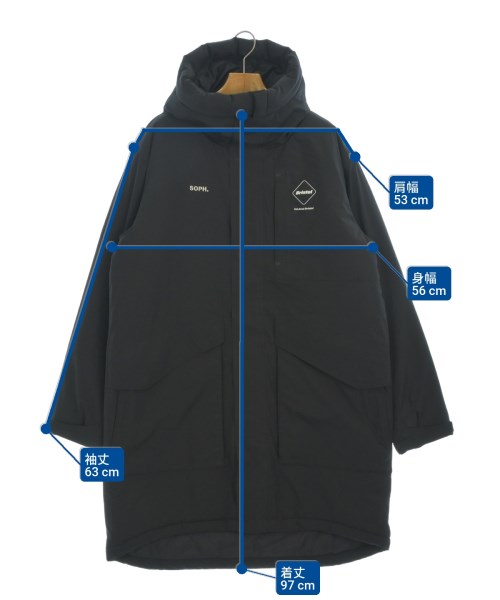 F.C.R.B（エフシーアールビー）ダウンコート 黒 サイズ:M メンズ/2200670113019