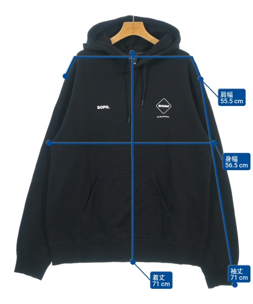 F.C.R.B（エフシーアールビー）パーカー 黒 サイズ:XL メンズ/2200679905196