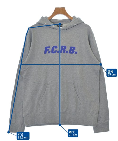 F.C.R.B（エフシーアールビー）パーカー グレー サイズ:XL メンズ/2200698118232