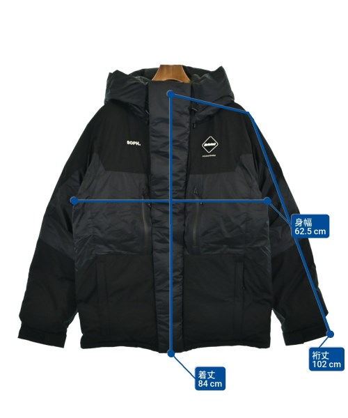 F.C.R.B（エフシーアールビー）ダウンジャケット/ダウンベスト 黒 サイズ:XL メンズ/2200656877010