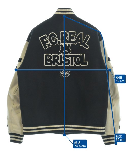 F.C.R.B（エフシーアールビー）スタジャン 黒 サイズ:XL メンズ/2200661653012