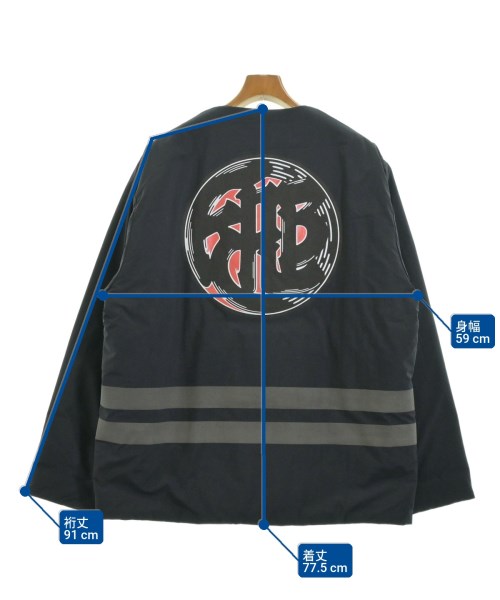 F.C.R.B（エフシーアールビー）ダウンジャケット/ダウンベスト 黒 サイズ:XL メンズ/2200646046013