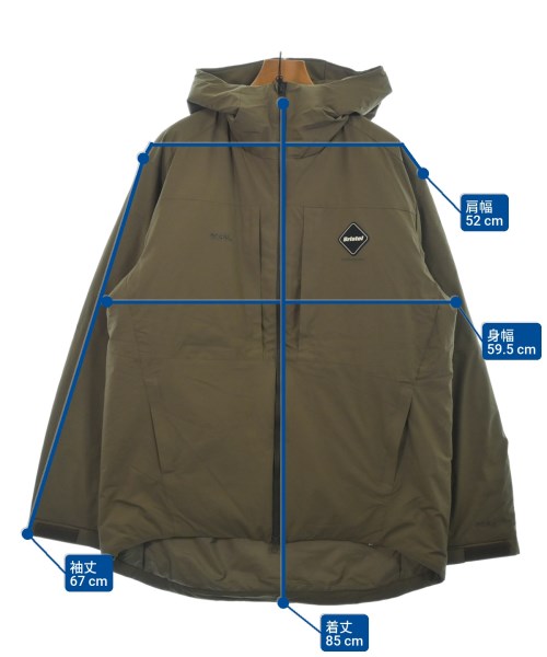 F.C.R.B（エフシーアールビー）ダウンジャケット/ダウンベスト 茶 サイズ:XXL メンズ/2200648965152