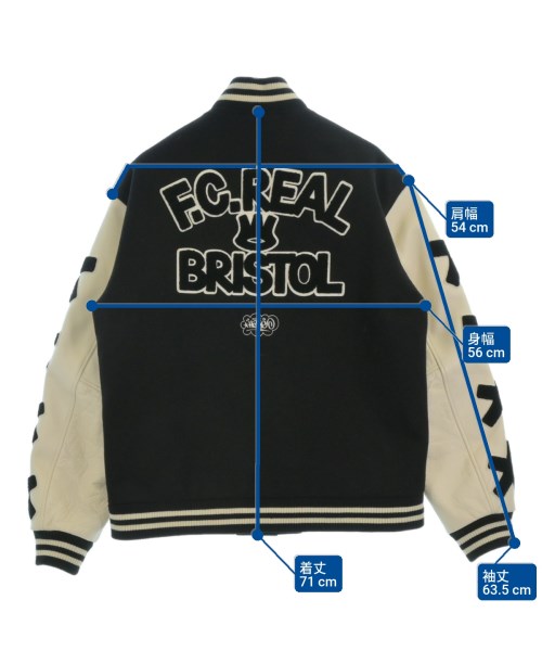 F.C.R.B（エフシーアールビー）スタジャン 黒 サイズ:L メンズ/2200665378010