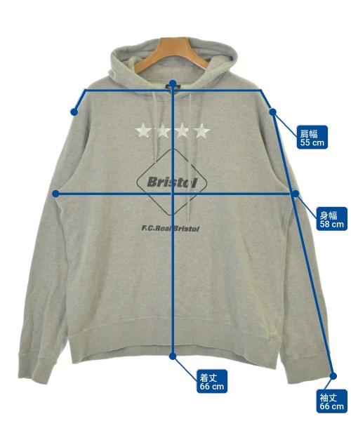 F.C.R.B（エフシーアールビー）パーカー グレー サイズ:XL メンズ/2200735204041
