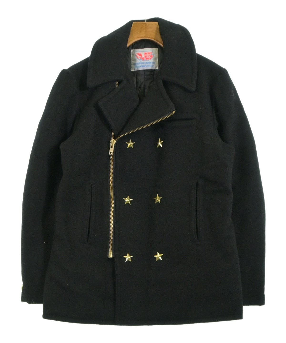 テンダーロイン TENDERLOIN ピーコート ブラックグレーS 限定レア TENDERLOIN（テンダーロイン）ピーコート 黒 サイズ:S メンズ