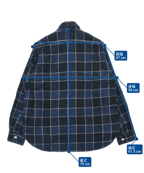 POST O'ALLS（ポストオーバーオールズ）カジュアルシャツ 紺 サイズ:-(XL位) メンズ/2200631853046