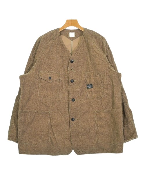 POST O'ALLS(ポストオーバーオールズ)カジュアルジャケット 茶 サイズ:XL/2200642417046