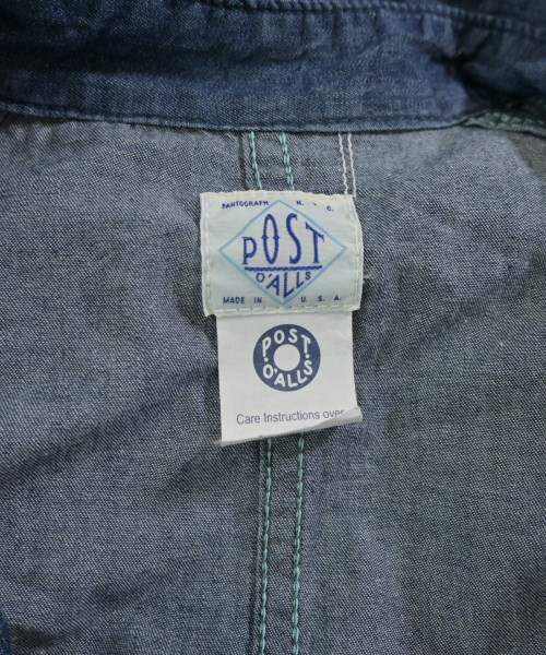 POST O'ALLS（ポストオーバーオールズ）カジュアルシャツ 青 サイズ:S メンズ/2200631408093