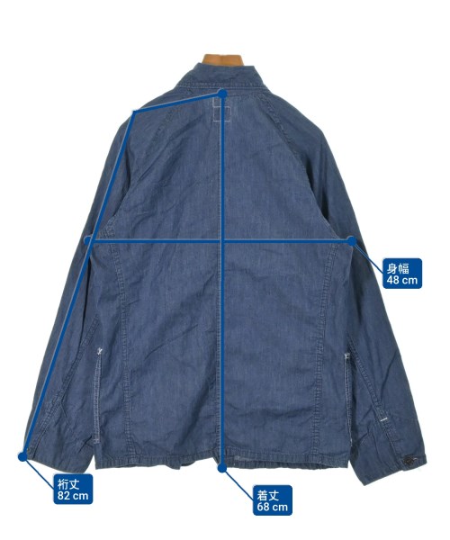 POST O'ALLS（ポストオーバーオールズ）カジュアルシャツ 青 サイズ:S メンズ/2200631408093