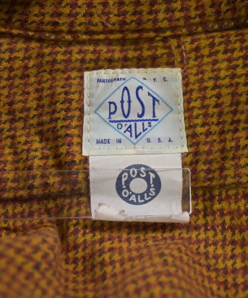 POST O'ALLS（ポストオーバーオールズ）カジュアルシャツ 黄 サイズ:S メンズ/2200631408123