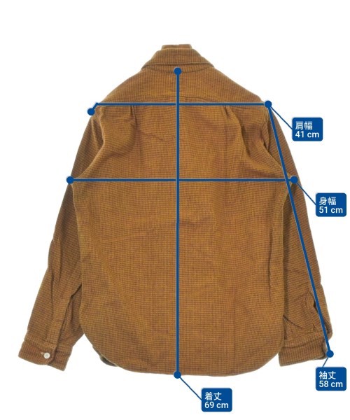 POST O'ALLS（ポストオーバーオールズ）カジュアルシャツ 黄 サイズ:S メンズ/2200631408123