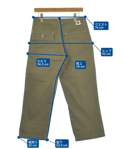 POST O'ALLS（ポストオーバーオールズ）スラックス カーキ サイズ:S メンズ/2200631408284