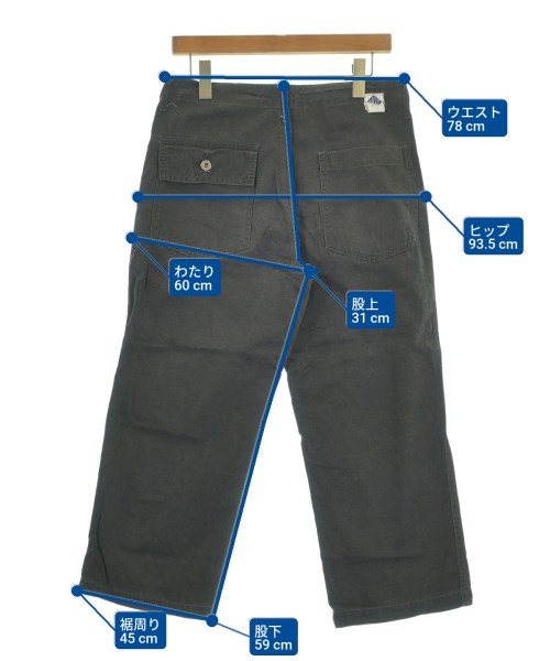 POST O'ALLS（ポストオーバーオールズ）スラックス グレー サイズ:S メンズ/2200631408307