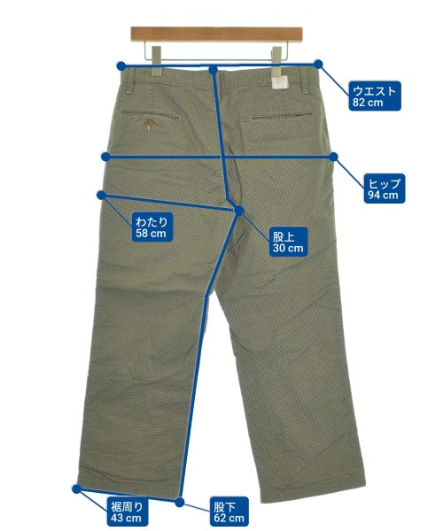 POST O'ALLS（ポストオーバーオールズ）スラックス 緑 サイズ:M メンズ/2200631408352