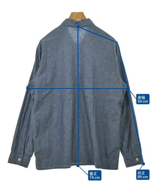 POST O'ALLS（ポストオーバーオールズ）カジュアルシャツ 青 サイズ:M メンズ/2200676368079