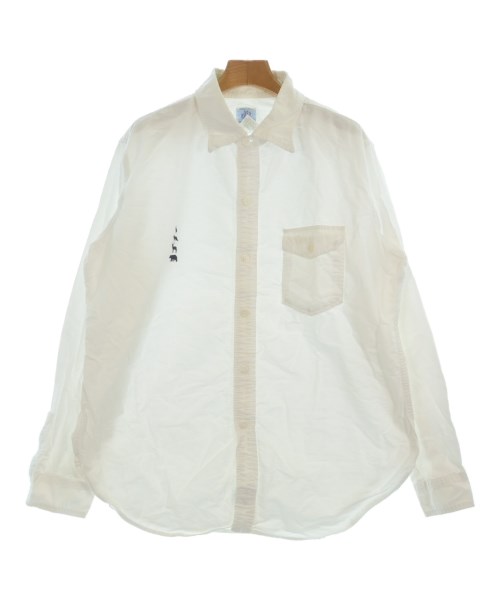 POST O'ALLS(ポストオーバーオールズ)カジュアルシャツ 白 サイズ:XL/2200658587054