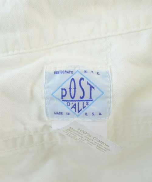 POST O'ALLS（ポストオーバーオールズ）カジュアルシャツ 白 サイズ:XL メンズ/2200658587054