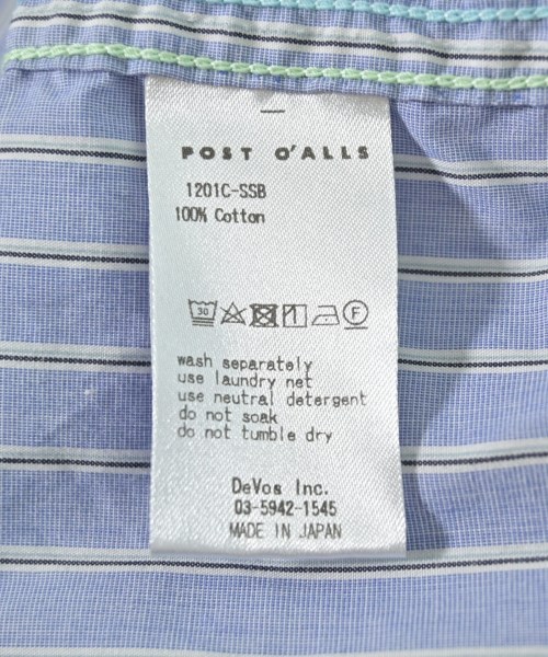 POST O'ALLS（ポストオーバーオールズ）カジュアルシャツ 青 サイズ:XL メンズ/2200713520071