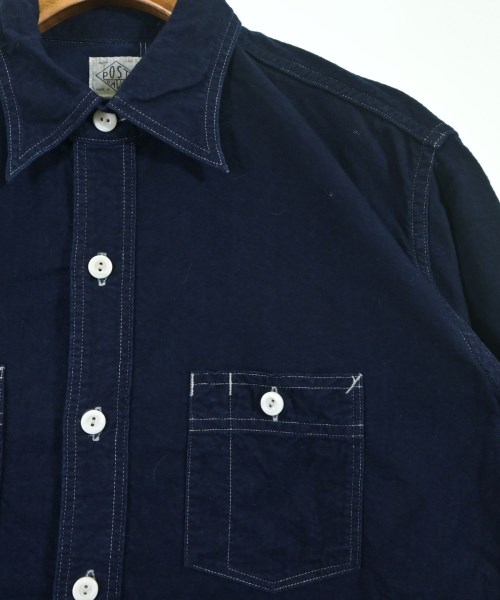 POST O'ALLS（ポストオーバーオールズ）カジュアルシャツ 青 サイズ:S メンズ/2200641660153