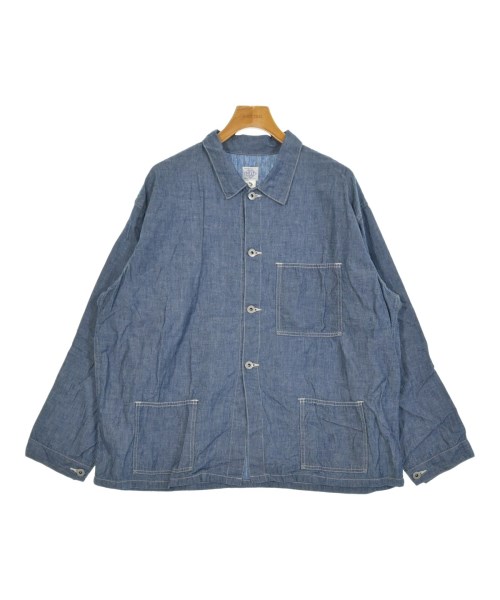 POST O'ALLS(ポストオーバーオールズ)カジュアルシャツ 青 サイズ:XL/2200651171083