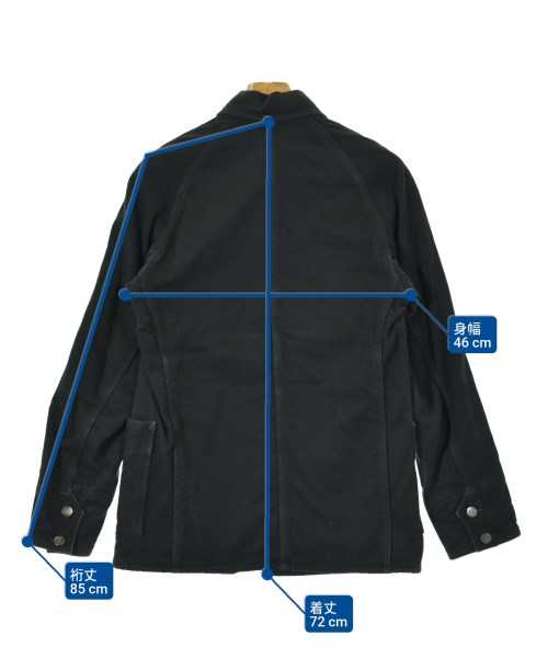 POST O'ALLS（ポストオーバーオールズ）カバーオール 黒 サイズ:S メンズ/2200666133304