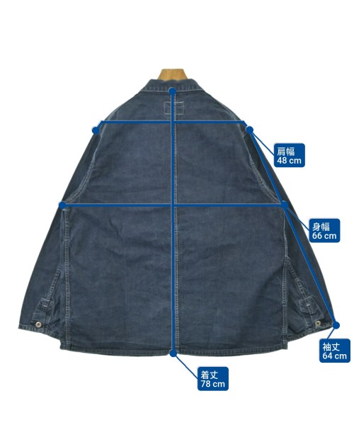 POST O'ALLS（ポストオーバーオールズ）カバーオール 青 サイズ:XL メンズ/2200686179016